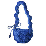 This year's trendy bag new forest women's soft girl fashion pleats personalized candy color single shoulder underarm bag trend