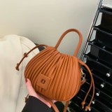 women handbags ladies hand bags small size pattern underarm handbag Pleated Tote Versatile Shoulder Bucket handbag
