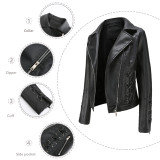 New Fashion Knitted Leather Coat Women's Lace Coat Women's European and American Popular Clothing Casual Jacket Women's G5091