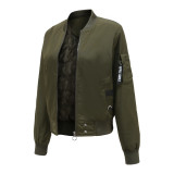 New Euro size solid color flying jacket