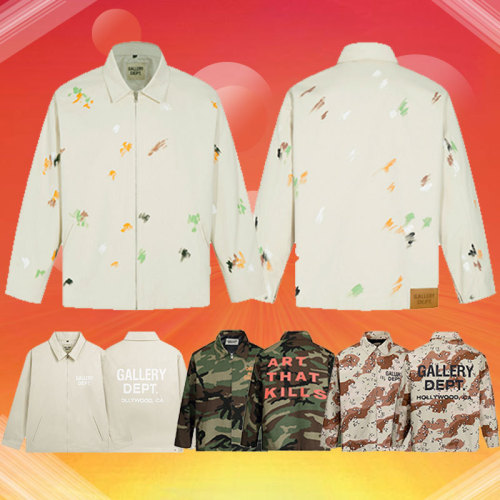 New letter printed desert camouflage coach jacket with high street zipper jacket for exterior single Gallery Dept