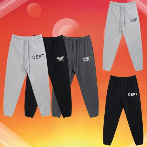 Outer single Gallery Dept classic basic style with letter printed logo drawstring pants, leggings, casual pants, pure cotton