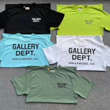 Outer Single Gallery Dept Classic Letter Basic Slogan Logo Printed Short Sleeve American High Street T-shirt Pure Cotton