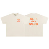 Outer Single Gallery Dept Classic Letter Basic Slogan Logo Printed Short Sleeve American High Street T-shirt Pure Cotton