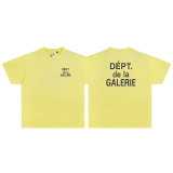 Outer Single Gallery Dept Classic Letter Basic Slogan Logo Printed Short Sleeve American High Street T-shirt Pure Cotton