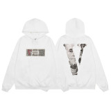 Vlone FOG Mosaic FRIENDS Elemental Style American Big V Hoodie Series Hoodie Heavy Hoodie