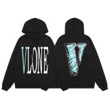 Vlone FOG Mosaic FRIENDS Elemental Style American Big V Hoodie Series Hoodie Heavy Hoodie