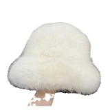 Warm  Winter Bucket  Faux Fur Bucket Hats Outdoor Basin Hat Ladies Panama Bucket Hat