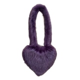 Faux Fur Love Handbags Winter Women Handbags Cute Plush Ladies Heart Shaped Shoulder Bag Cute Female Clutch Purse Messenger Bag