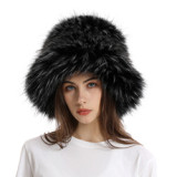 Women Winter Faux Raccoon Fur Hat  Multicolor Soft High Quality Fashion Warm Hats