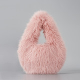 New Products Unique Fur Fluffy Plush Hobo Handbags For Women Luxury Designer Handbags Famous Brands Purses and Handbags