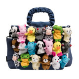 Denim Hand Bags For Ladies Zoo Animals Doll Decorated Messenger Bag Cute Handbags For Women Shoulder Bags