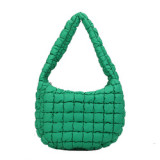 New Arrival Winter Padded Polyester Quilted Fabric Women Handbag Cross Softness Unique High Quality Bag