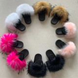 Kids faux fur slides Mommy and me sets