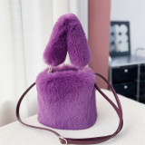 Winter Fluffy Faux Fur Shoulder Bags Women Big Conpacity Fur Tote Handbags Ladies