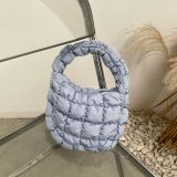 Hot Selling Women Nylon Down Padded Tote Shoulder Chain Bag Quilted Design Shopping Handbag Fashion Puffer Bag