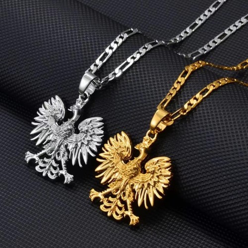 Amazon Cross border New Anijo Poland Symbol Eagle Pendant European and American Fashion Polish Jewelry Necklace