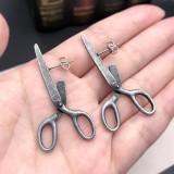 European and American cross-border new products, fashionable retro scissors, earrings, female independent station, creative and personalized holiday gifts, earrings