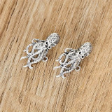 Wish Cross border New Retro Octopus Wearable Earrings for Women in Europe and America Fashion Exaggerated Animal Earrings