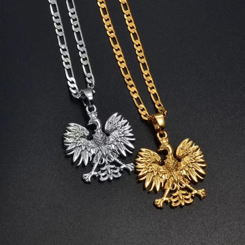 Amazon Cross border New Anijo Poland Symbol Eagle Pendant European and American Fashion Polish Jewelry Necklace