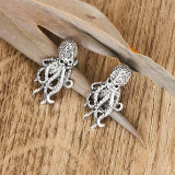 Wish Cross border New Retro Octopus Wearable Earrings for Women in Europe and America Fashion Exaggerated Animal Earrings