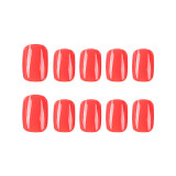 Wearing short nail patches, solid color collection, finished nail patches, detachable nail patches, fake nail patches