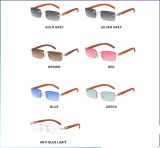 NEW Buffalo Horn luxury Sunglasses Rimless Glasses Men