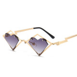 New Arrival Fashion Heart Shaped Sunglasses Unisex Vintage Style Metal Frame Sunglasses