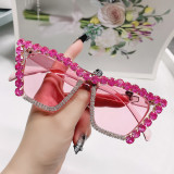 Diamond sun glasses for ladies party fashion women glasses sunglasses pink diamond shades