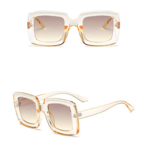 New Fashion Personality Square Sun Glasses plastic Sunglasses Women Men 2022