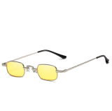 Vintage Lexxoo Trend Small Square Metal Frame Men and Women Sunglasses