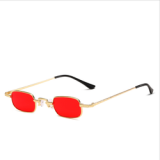 Vintage Lexxoo Trend Small Square Metal Frame Men and Women Sunglasses