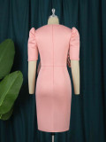 Summer New Arrival  Design Fashion Elegant Solid Color Women Dress