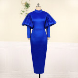 Black rose fashion New Arrival Classy Party Dresses Bow Solid Plus Size Formal Dinner Evening Dresses Women For Ladies
