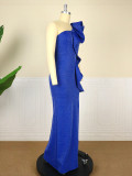 Designer style robe de soiree luxury robes shinny vintage elegant formal sequined one shoulder dress women evening dresses