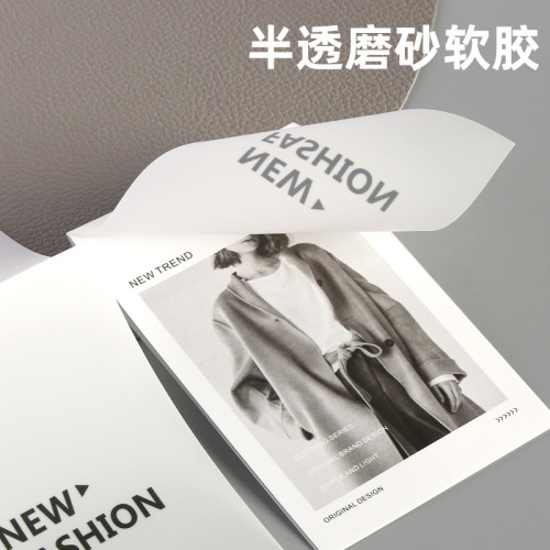 Clothing hang tag production trend tag semi transparent frosted hang tag development logo women's clothing trademark hang tag high-end stock