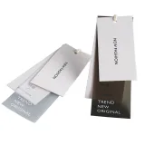Hot selling clothing hang tags for men and women, special paper, soft rubber, trademark, logo, printed labels for universal stock