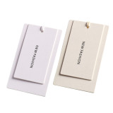 Clothing hang tag production universal stock hang tags for men and women's clothing logo label development children's underwear hang tag design