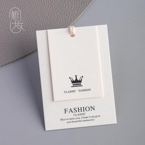 Clothing store hang tag production, clothing trademark design, men's and women's clothing price tags, hanging stock logos, high-end products