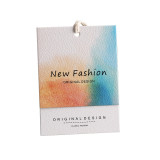High end clothing hang tag production, women's clothing hang tag logo, clothing trademark sign, certificate of conformity, hang card development, universal stock