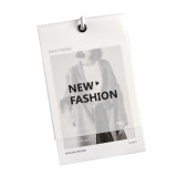 Clothing hang tag production trend tag semi transparent frosted hang tag development logo women's clothing trademark hang tag high-end stock
