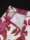 Vintage New Print Summer Floral Party Office Skirts For Women Stylish