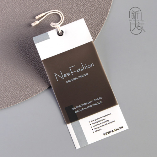 Clothing hang tags, high-end fashion tags, logo development, women's clothing, soft hang tags, trademark labels, small batch production