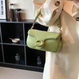 New Women's Bag Candy Color Super Soft Cloud Bag Single Shoulder Bag Crossbody Bag Handbag Foreign Trade Cross border Bags