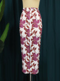 Vintage New Print Summer Floral Party Office Skirts For Women Stylish