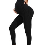 Pregnant women's pants for spring and autumn, wearing high waisted casual bottom pants, early pregnancy fashion, pregnant women's belly support pants, pregnant women's yoga pants