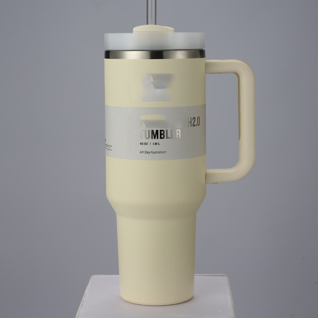 New Stanley 40oz Big Mac Straw Cup Insulation Cold Office Home Stainless Steel