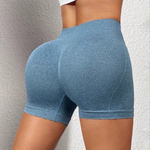 European and American Peach Hip Seamless Fitness Pants Women's Summer High Waist Yoga Pants Lifting Hips Running Fitness Quick Drying Sports Pants