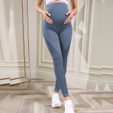 Pregnant women's pants for spring and autumn, wearing high waisted casual bottom pants, early pregnancy fashion, pregnant women carrying belly yoga and Pilates pants