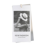 Clothing hang tag production, special paper, soft plastic hang tag production, printed logo, women's clothing store, light luxury label, hanging card in stock